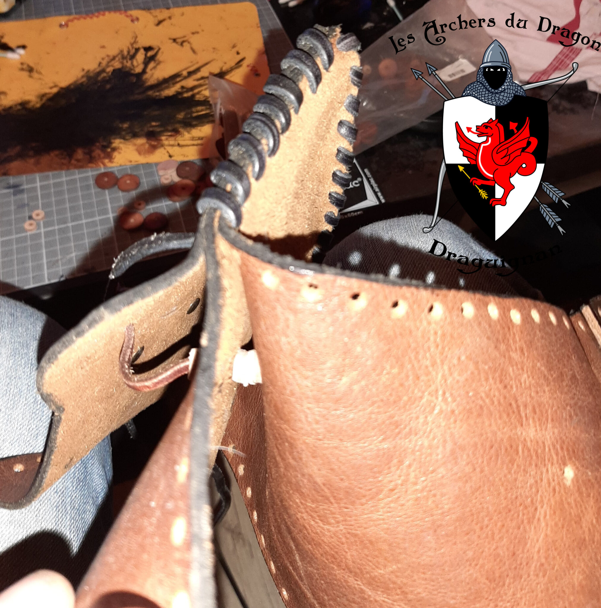 Carquois En Cuir PU Style Médiéval - Pour Flèches Et Arc - Bretelles Réglables - Cosplay, GN, Chasse, Tir à L'arc